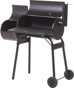 Beliani KATLA - Barbecue à Charbon - Noir - Acier -Grill Feu Maison 1007x1200