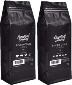 Smokers De Longue Rue | Bois De Fumage | Fumer Des Snippers De Bois | Combi | Cerise Et Hickory | 2 Kg |