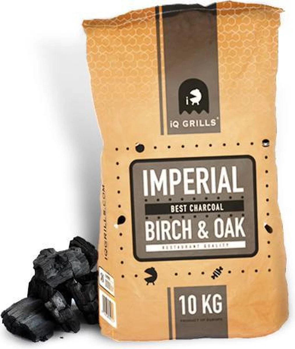 Charbon De Bois "iQ Grills IMPERIAL Best Charcoal" Bouleau/Chêne 10kg, Qualité Restaurant 2 Charbon De Bois "iQ Grills IMPERIAL Best Charcoal" Bouleau/Chêne 10kg, Qualité Restaurant – Image 2