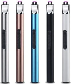 Staza - Briquet électrique Long Rechargeable - Briquet Plasma Durable - Emballage Cadeau Inclus - BBQ - Bougies - Zwart -Grill Feu Maison 1015x1200 6