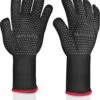 Gants De Barbecue Extra Longs Résistants à La Chaleur Jusqu'à 500 Degrés - également Parfaits Pour Le Four - Gants De Barbecue Professionnels Avec Protection De L'avant-bras (noir, S/M)