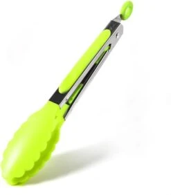 Pince à BBQ En Siliconen - Pince De Cuisine - Pince De Service - 20 Cm - Vert