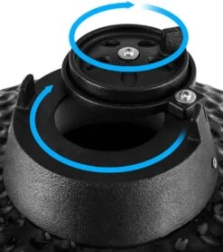 Patton - Kamado 21 - Premium Black - Barbecue En Céramique - Avec Indicateur De Température à Cœur Bluetooth - éclairage LED - Grand Modèle - Complet - Noir -Grill Feu Maison 1066x1200