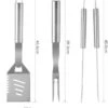Beautiful BBQ Set Inox Long BBQ Pinces - Fourchette - Pinces à Viande - Top Produit