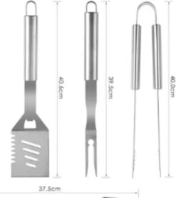 Beautiful BBQ Set Inox Long BBQ Pinces - Fourchette - Pinces à Viande - Top Produit