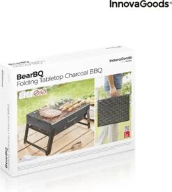 Innovagoods Barbecue Portable Pliable à Utiliser Avec Du Charbon De Bois - Barbecue Portable - Barbecue Pliable - Petit Barbecue - Barbecue Portable - Barbecue De Table - Barbecue De Table Charbon De Bois - Petit Barbecue - Mini Barbecue -Grill Feu Maison 1078x1200