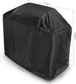 Housse De Protection Pour Barbecue - Bbq Cover - Housse - Synthétique - Noir - Longueur 173 Cm