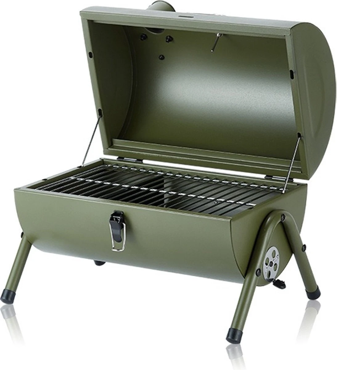Barbecue à Charbon De Bois - Forme Cylindrique - BBQ D'été - BBQ De Jardin Extérieur Portable Pour 2 à 4 Personnes Camping Pique-nique Viande Savoureuse 9 Barbecue à Charbon De Bois - Forme Cylindrique - BBQ D'été - BBQ De Jardin Extérieur Portable Pour 2 à 4 Personnes Camping Pique-nique Viande Savoureuse – Image 9