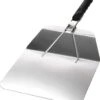Pelle à Pizza En Acier Inoxydable - Pelle à Pizza Et à Gâteau Avec Manche Rabattable - Poussoir à Pizza Pour Pizza, Tarte Flambée, Sandwichs Et Pain (argent / Noir - Angulaire)