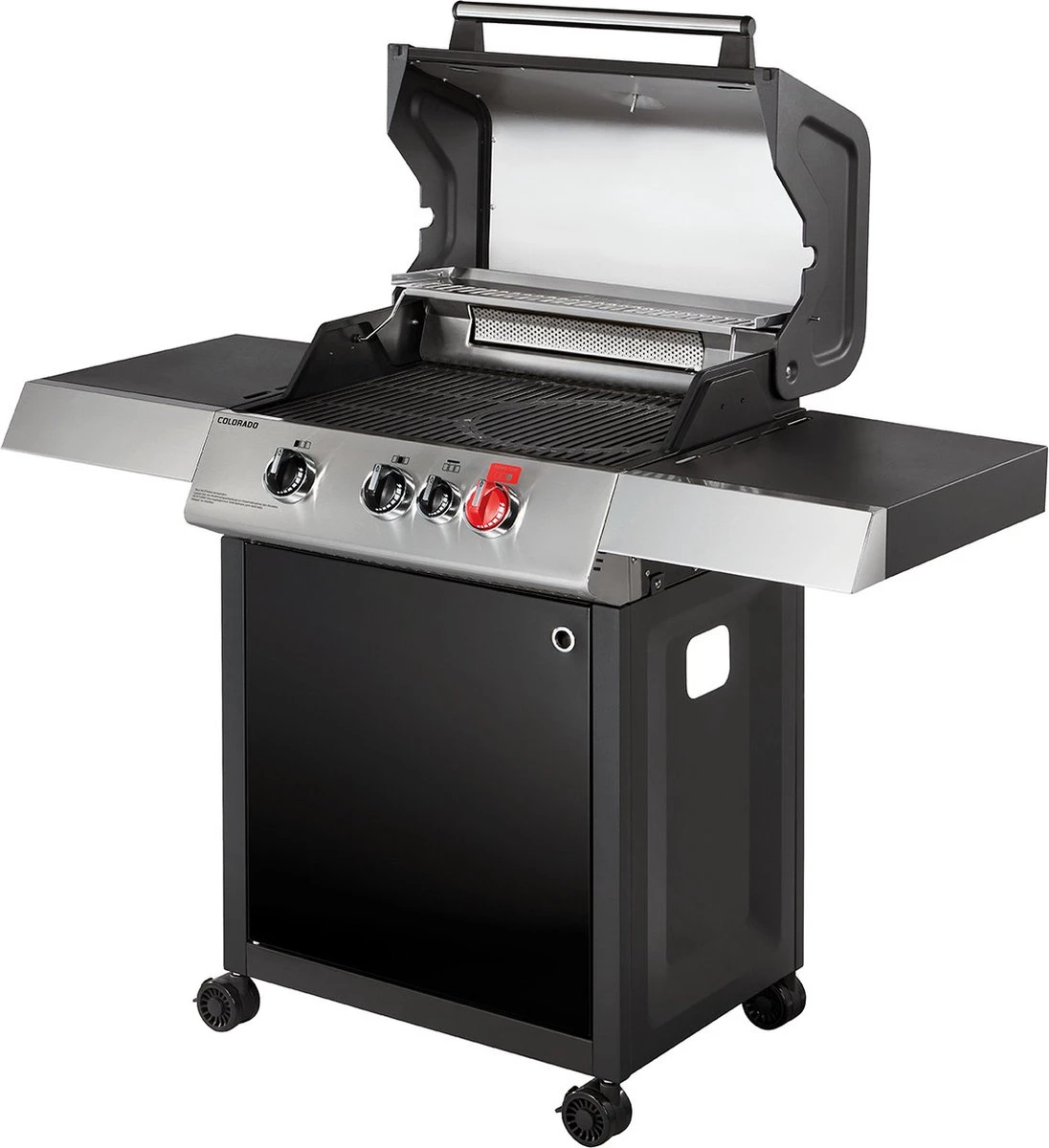 Barbecue à Gaz Enders Colorado 3 I Turbo - Barbecue à Gaz - BBQ - Zwart - Surface De Cuisson 62x43 Cm - Grille De Cuisson En Fonte 4 Barbecue à Gaz Enders Colorado 3 I Turbo - Barbecue à Gaz - BBQ - Zwart - Surface De Cuisson 62x43 Cm - Grille De Cuisson En Fonte – Image 4