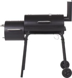 Beliani KATLA - Barbecue à Charbon - Noir - Acier -Grill Feu Maison 1105x1200 1