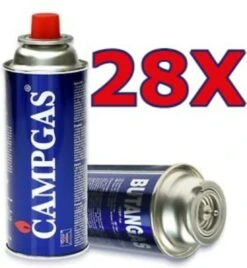 Borvat - 28 Pièces - Cartouches De Gaz Butane - Réchaud à Gaz De Camping - Bec Bunsen 227g Gaz Butane