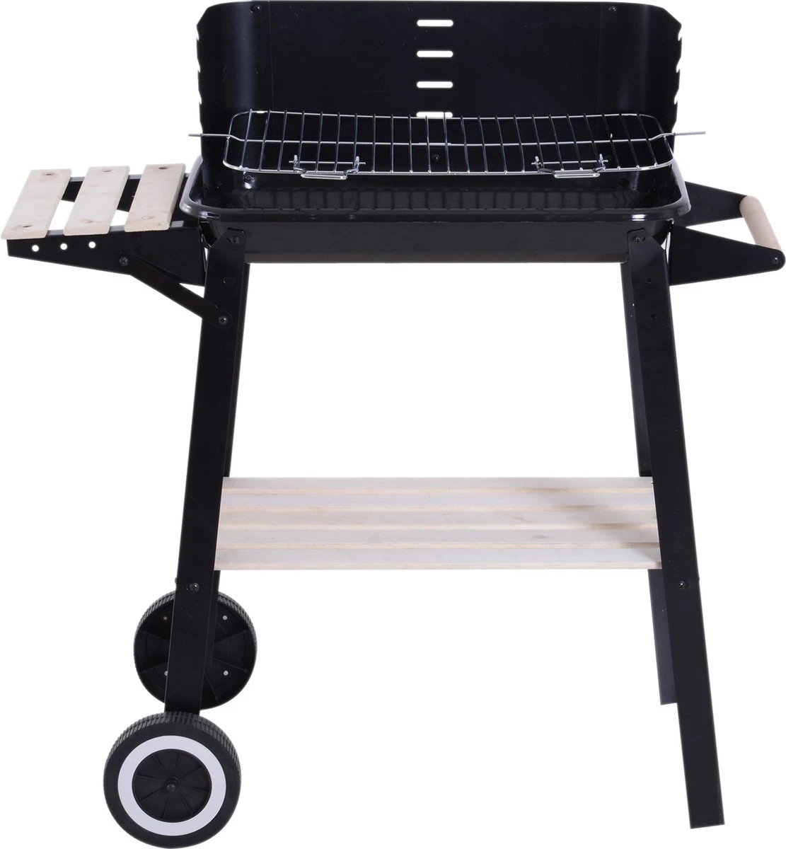 Station De Grillades Sur Chariot Outsunny Barbecue Autoportant Avec Pare-vent 2 X étagère Réglable En Hauteur 846-032 8 Station De Grillades Sur Chariot Outsunny Barbecue Autoportant Avec Pare-vent 2 X étagère Réglable En Hauteur 846-032 – Image 8