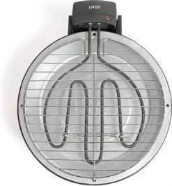 LIVOO Barbecue De Table Electric - BBQ De Table électrique - Ø; 30 Cm - Puissance 1250 W - Bac à Graisse Amovible. Voyant Lumineux. 4 Pieds Antidérapants. Entièrement Démontable -Grill Feu Maison 1115x1200
