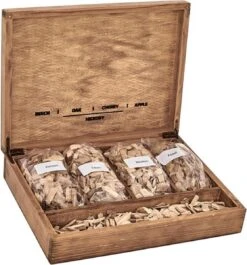 Smokey Goodness Smoker Mix Box 5x 200grm Hêtre, Chêne, Cherry, Apple, Hickory