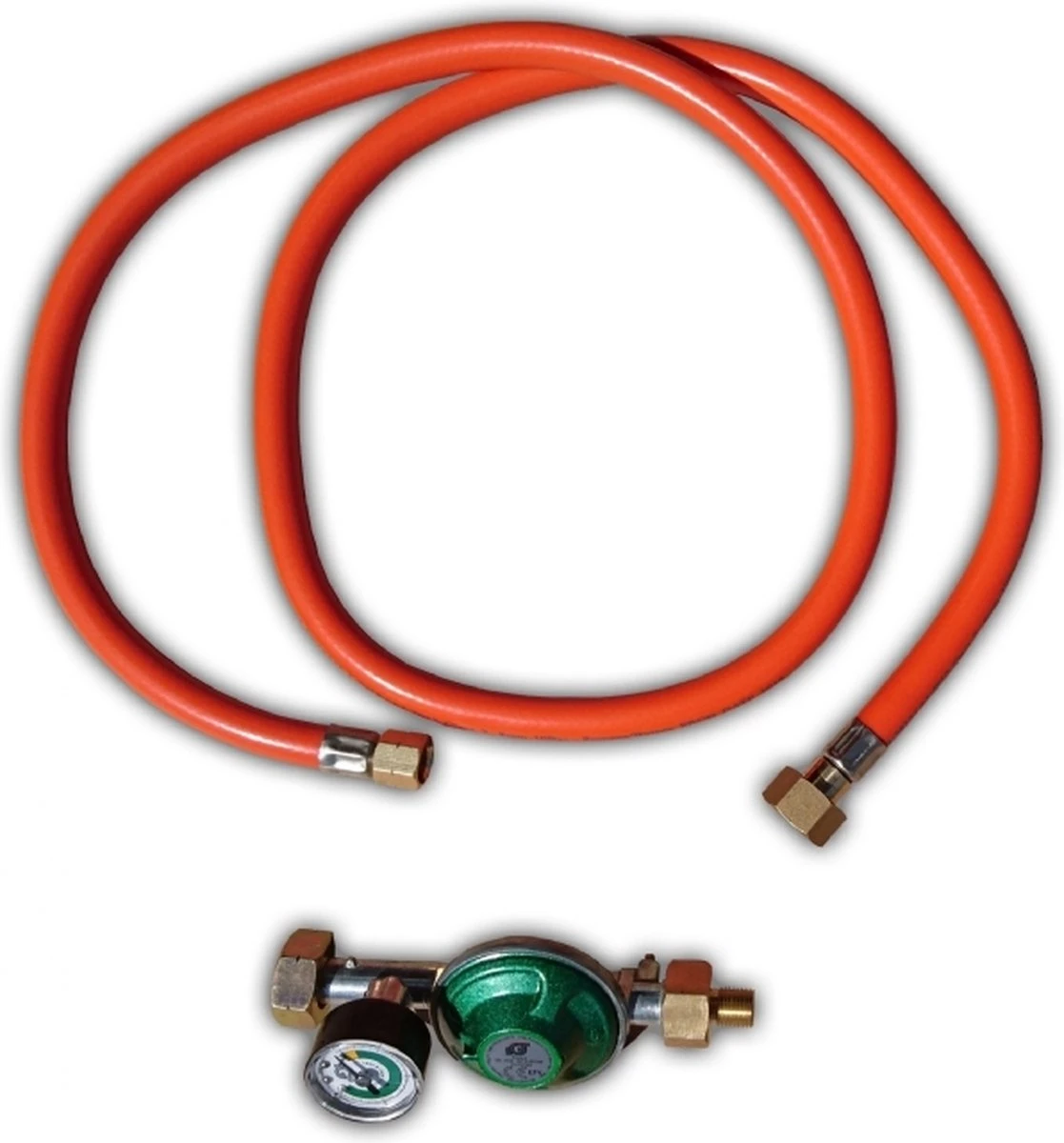 Régulateur De Pression / Jeu De Tuyaux 50 Mbar Avec Manomètre Et Raccord 1/2" 2 Régulateur De Pression / Jeu De Tuyaux 50 Mbar Avec Manomètre Et Raccord 1/2" – Image 2