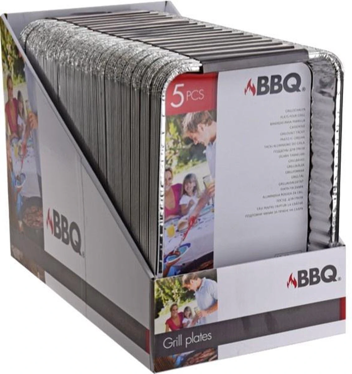 Bbq Shallow Set Aluminium 5 Pieces Argent 4 Bbq Shallow Set Aluminium 5 Pieces Argent – Image 4