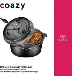 Grillas Coazy 7.3L | Four Néerlandais | Poêle à BBQ En Fonte Avec Couvercle | Barbecue Petromax | Poêle à Frire | -Grill Feu Maison 1132x1200 1