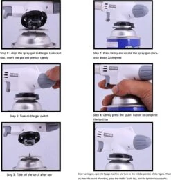 Brûleur à Gaz + 1 Bouteille De Gaz - Briquet - Brander Crème Brûlée - Soudure - Brûleur De Cuisine - Camping -Grill Feu Maison 1134x1200 2