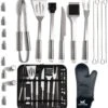 Accessoires Pour Barbecue – Outils Pour Barbecue – Set Pour Barbecue – 23 Pièces – Acier Inoxydable – Timmers Trading