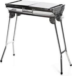 Bbq - Bbq De Camping - Barbecue - Acier Inoxydable - Bbq Pliable - Bbq Charbon De Bois - Étagères Latérales Multifonctionnelles -Grill Feu Maison 1137x1200