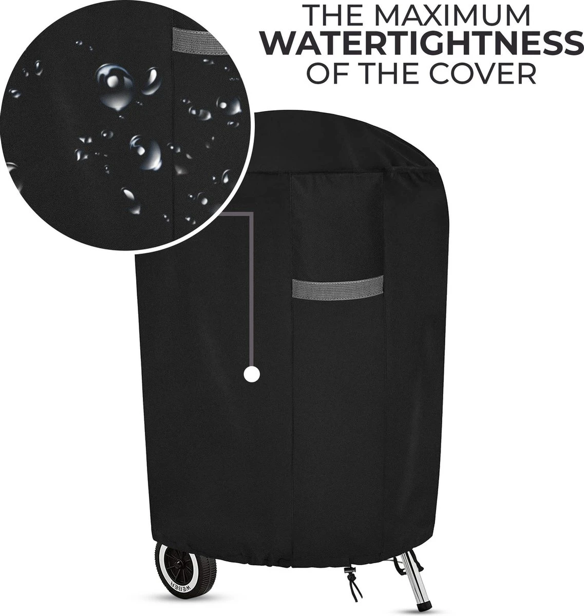 MaxxGarden BBQ Cover - Housse Pour Barbecue à Billes - Noir - 70x80 Cm 6 MaxxGarden BBQ Cover - Housse Pour Barbecue à Billes - Noir - 70x80 Cm – Image 6