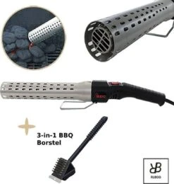 BBQ Briquet Comprend BBQ 3-en-1 Brosse - Looftlighter Briquet - Une Minute Plus Léger - BBQ électrique Briquet - BBQ Starter - Accessoires De Vêtements Pour Bébé BBQ