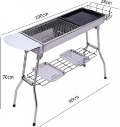 Borvat® | Barbecue Et Friture Barbecue à Dual Usage | Barbecue Au Charbon Extérieur Portable | Convient Pour 5 à 10 Personnes En Marche, Pique-nique, Camping, Barbecue. -Grill Feu Maison 1138x1200