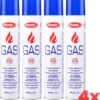 Atomic® Butane Refill Gas - Cartouches De Gaz - Recharge Pour Briquet - 400ml - 4pcs
