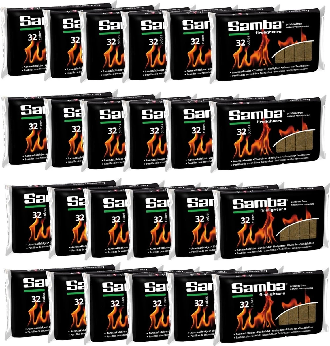 Samba Firelighters Brown á 24 X 32 Pièces - Boîte Extérieure De 768 Firelighters 5 Samba Firelighters Brown á 24 X 32 Pièces - Boîte Extérieure De 768 Firelighters – Image 5