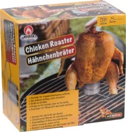 Porte-poulet BBQ ø 20x10cm Bol Liquide Pour Vapeur -Grill Feu Maison 1145x1200