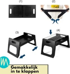 BBQ De Table Portable De Lynnz Avec Thermomètre GRATUIT - Pour Balcon Ou Camping - Barbecue à Charbon - Barbecue De Table - Barbecue - Mini - Barbecue - Grill -Grill Feu Maison 1146x1200