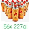 Bouteilles De Gaz Pour Cuisinière Unilight - 56 Pièces - Gaz Butane - Cartouche De Gaz Cartouches De Gaz Butane - Bouteilles De Gaz Pour Réchaud De Camping 56x Cartouches De Gaz (forfait Avantage)