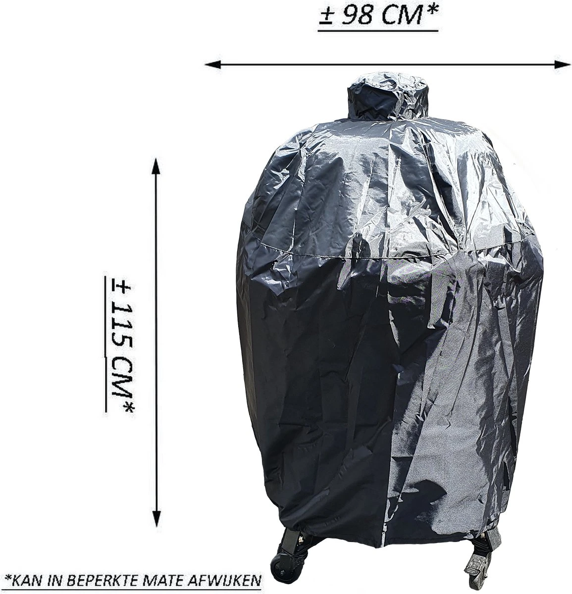 Maxxcovers Kamado BBQ Housse De Protection - Grand 23 à 25 Pouces - 98 X 115 Cm - Zwart 3 Maxxcovers Kamado BBQ Housse De Protection - Grand 23 à 25 Pouces - 98 X 115 Cm - Zwart – Image 3