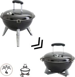 NATERIAL - Barbecue à Charbon Portable POENIX ALPHA II NOMAD - 4 Personnes - Ø37 Cm - H. 43,5 Cm - Acier émaillé - Zwart - Barbecue Pique-nique - Barbecue De Camping 9 NATERIAL - Barbecue à Charbon Portable POENIX ALPHA II NOMAD - 4 Personnes - Ø37 Cm - H. 43,5 Cm - Acier émaillé - Zwart - Barbecue Pique-nique - Barbecue De Camping -Grill Feu Maison 1158x1200 3