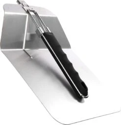 Pelle à Pizza En Acier Inoxydable - Pelle à Pizza Et à Gâteau Avec Manche Rabattable - Poussoir à Pizza Pour Pizza, Tarte Flambée, Sandwichs Et Pain (argent / Noir - Angulaire) -Grill Feu Maison 1158x1200 5