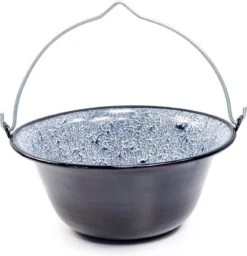 Bouilloire En émail Hongrois De 13 Litres Pour Le Feu De Camp Parfait Pour Un Ragoût - émail - 41,5 X 18 Cm
