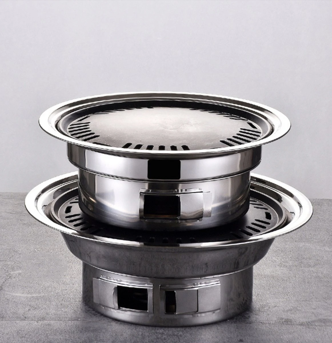 BBQ Coréen Portable - Charbon De Bois - Ustensiles De Cuisson - Revêtement Antiadhésif En Acier Inoxydable - Poêle à Charbon Portable Avec Plaque Chauffante - BBQ De Camping En Plein Air 5 BBQ Coréen Portable - Charbon De Bois - Ustensiles De Cuisson - Revêtement Antiadhésif En Acier Inoxydable - Poêle à Charbon Portable Avec Plaque Chauffante - BBQ De Camping En Plein Air – Image 5