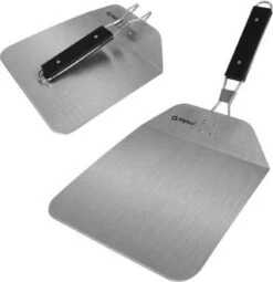 Pelle à Pizza En Acier Inoxydable Manche Carré Pliable - Pelle à Gâteau - Spatule à Crêpes Pizzaspatch BBQ