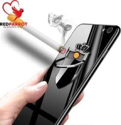 Téléphone Plus Léger | Rechargeable USB | Confirmer Au Téléphone | Allume-cigarette | Version De Luxe | Toujours Un Briquet Dans Votre Poche | Briquet Pratique | Beau Briquet