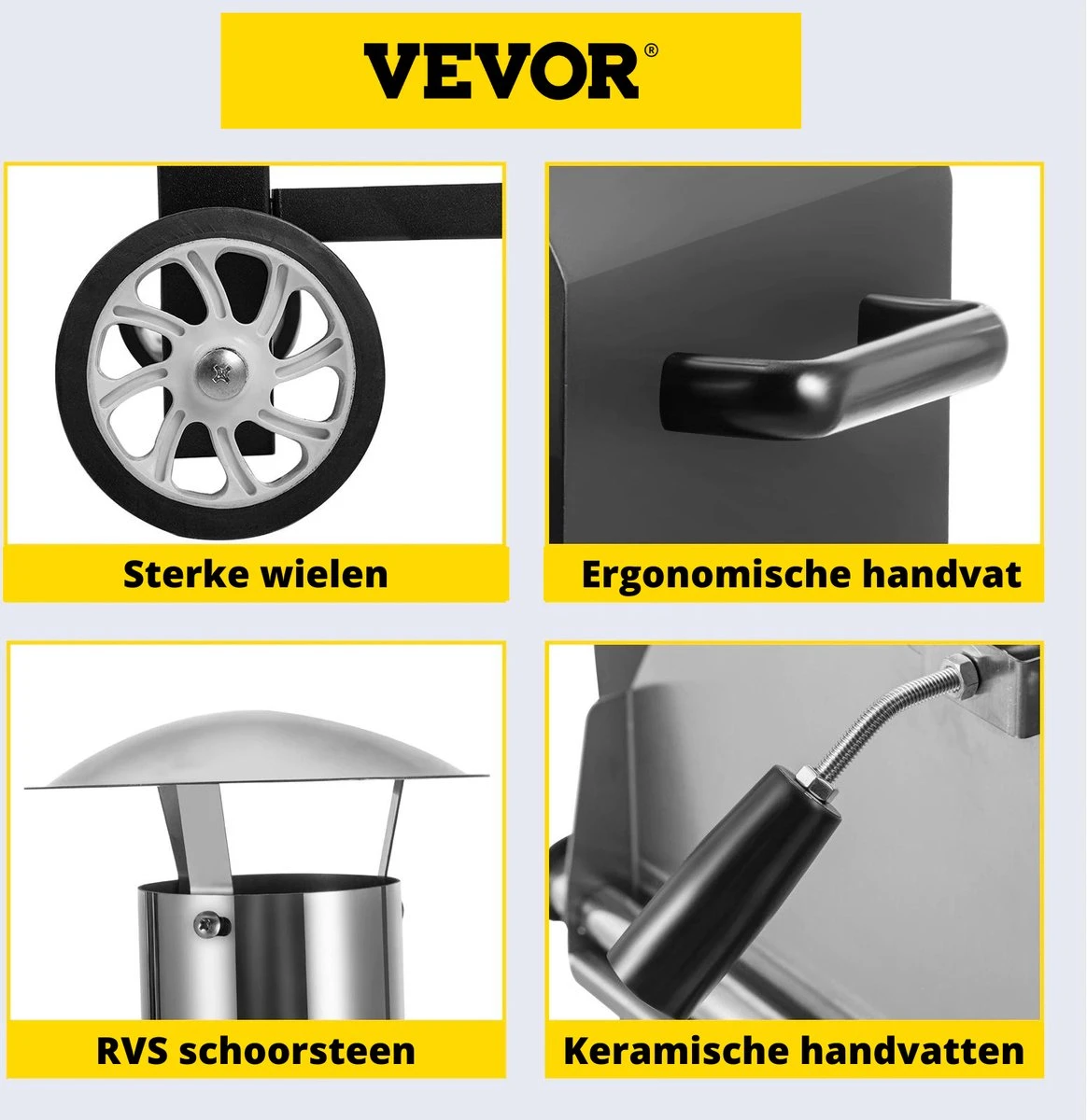 Four à Pizza Vevor® Avec Roues - Four à Pizza - Barbecue - Pizzarette - Four à Pizza D'extérieur - Four à Pizza D'extérieur - Pierre à Pizza - Acier Inoxydable 2 Four à Pizza Vevor® Avec Roues - Four à Pizza - Barbecue - Pizzarette - Four à Pizza D'extérieur - Four à Pizza D'extérieur - Pierre à Pizza - Acier Inoxydable – Image 2