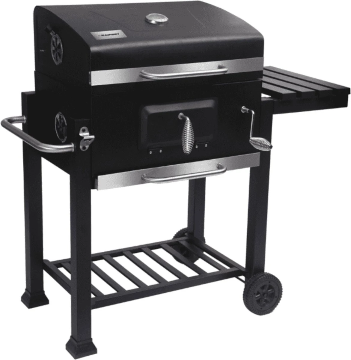Blaupunkt GC601 Chariot à Barbecue Grille Pour Barbecue Grill à Charbon Thermomètre Dans Le Couvercle Tablette Latérale Fonte Surface Du Gril 57,2 X 32 Cm 1 Blaupunkt GC601 Chariot à Barbecue Grille Pour Barbecue Grill à Charbon Thermomètre Dans Le Couvercle Tablette Latérale Fonte Surface Du Gril 57,2 X 32 Cm