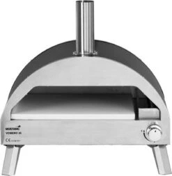 Four à Pizza Au Gaz Mustang Vomero 16'' - Puissance Du Brander 5,6 KW - 15,5 Kg - Surface De Cuisson 40,5 X 40,5 X 2 Cm