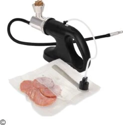 TEN® Pistolet à Fumer Avec Machine à Vide - Fumeur De Nourriture Rechargeable Par USB - Y Compris Copeaux De Bois - Pistolet à Smoking - Appareil à Fumer