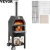 Four à Pizza Vevor® Avec Roues - Four à Pizza - Barbecue - Pizzarette - Four à Pizza D'extérieur - Four à Pizza D'extérieur - Pierre à Pizza - Acier Inoxydable