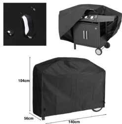 Deuba Bâche De Protection Housse Résistante Pour Barbecue à Gaz Grill 3 Tailles -Grill Feu Maison 1176x1200 9