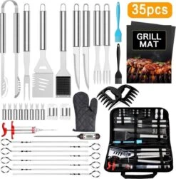 Couteau à Huîtres Avec Gants Résistants Aux Gants Et Plateau En Bamboe - Huîtres à Ouverture Sûre - Gants Résistants Aux Gants - Accessoires De Vêtements Pour Bébé De Cuisine