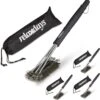 Relaxdays 4x Brosse à Barbecue En Acier Inoxydable - Brosse Métallique Pour Barbecue - Brosse De Nettoyage - Brosse Métallique