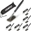 Relaxdays 6x Brosse à Barbecue En Acier Inoxydable - Brosse Métallique Pour Barbecue - Brosse De Nettoyage - Brosse Métallique
