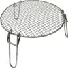 Valhal Outdoor - Réhausseur De Casseroles / Grille De Gril 34cm - Acier Inoxydable, Pieds Pliables, VH.STAND